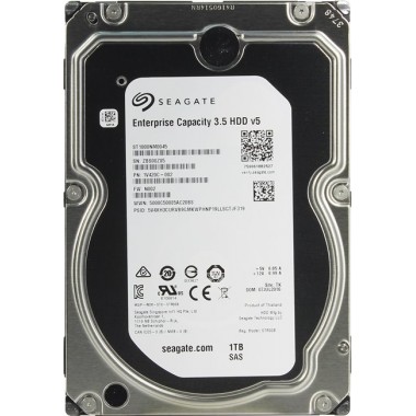 Жесткий диск HDD SAS Seagate 1000Gb (1Tb), ST1000NM0045, Enterprise Capacity 3.5, SAS 12Гбит/с, 7200 rpm, 128Mb buffer